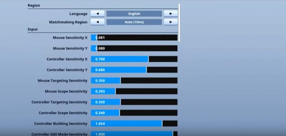 Aydan Controller Sensitivity