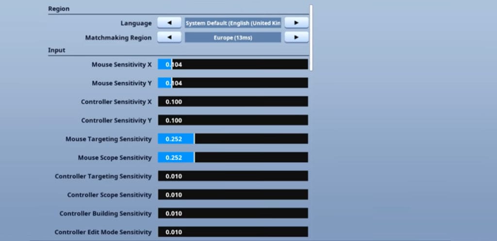 Mongraal-mouse-Settings