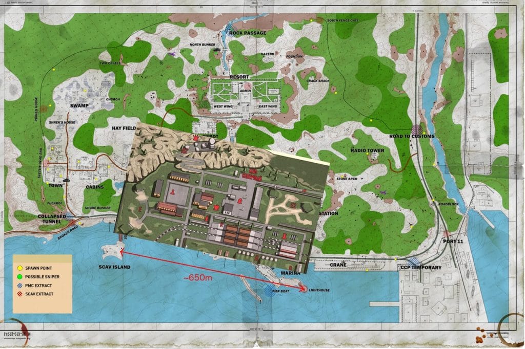 Escape from tarkov reserve map  guide