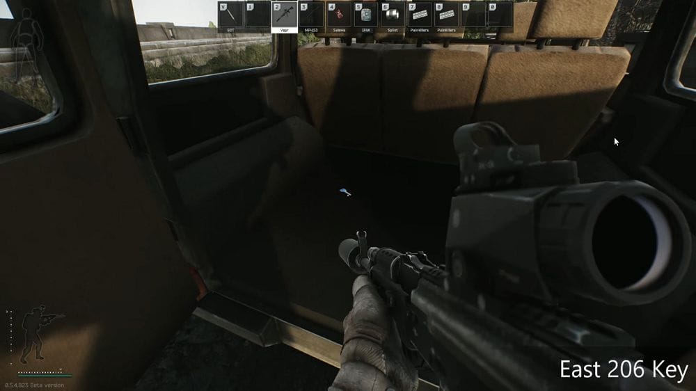 east wing 206 key in EFT shoreline map