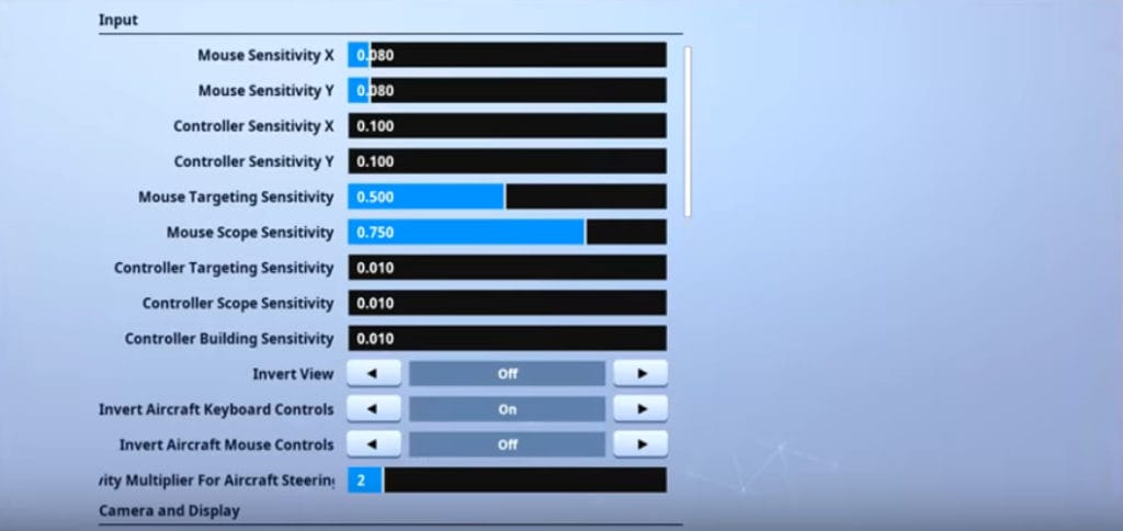 Bizzle Fortnite Mouse Settings