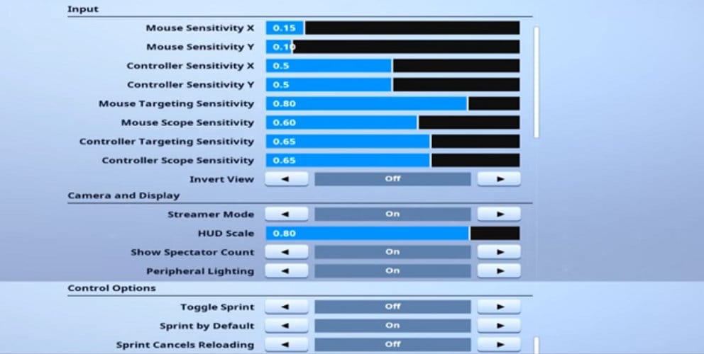 Jaomock Fortnite Mouse Settings