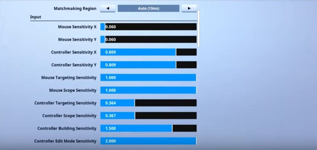 Dubs Fortnite Mouse Settings