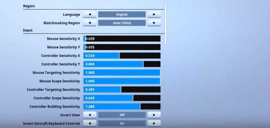 Commandment Fortnite Mouse Settings