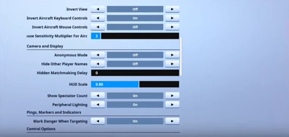 Fiber Game Settings