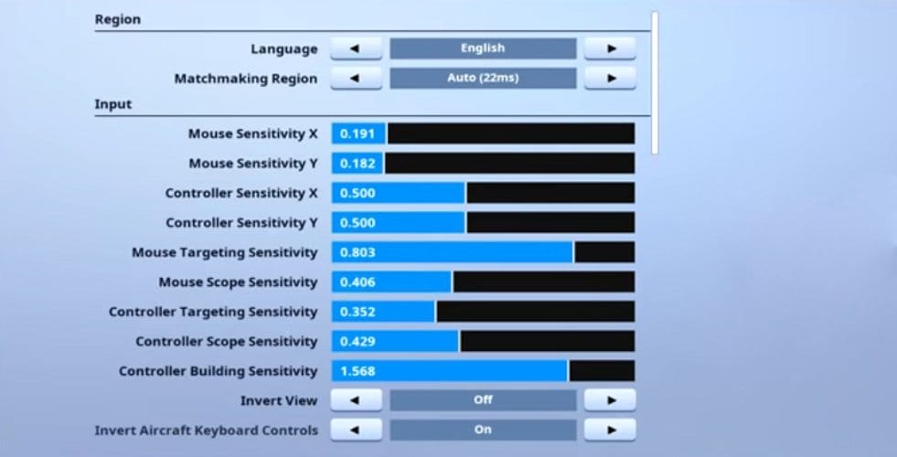 Martoz Fortnite Mouse Settings